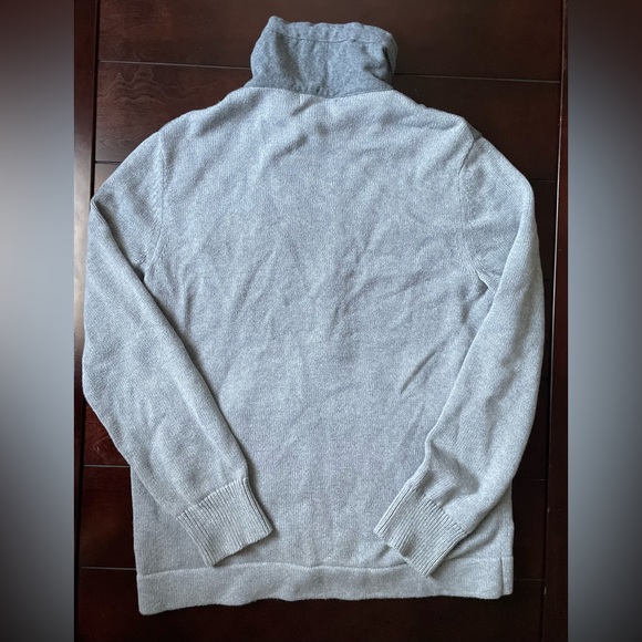 Men’s Banana Republic zip up sweater jacket, gray size large - Picture 5 of 6